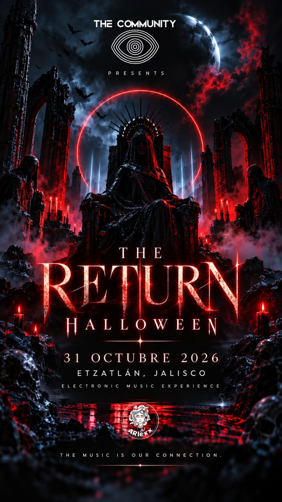 Póster oficial The Return Halloween · 31 Octubre 2026 · Etzatlán, Jalisco